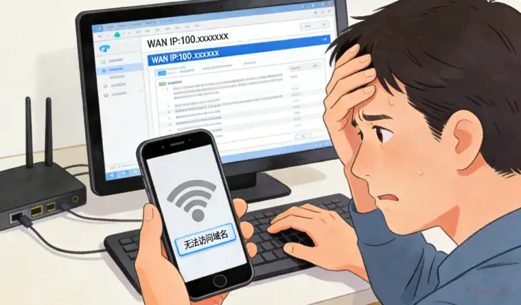 还是内网，晕死